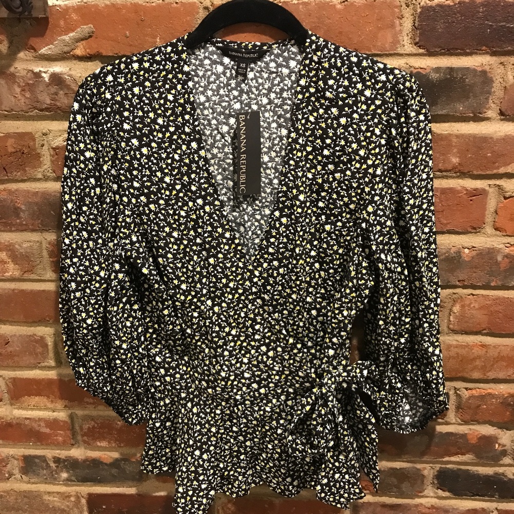 Banana Republic Wrap Blouse - XS